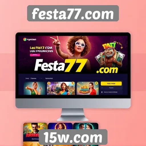 Análise da interface do site festa77 para jogadores